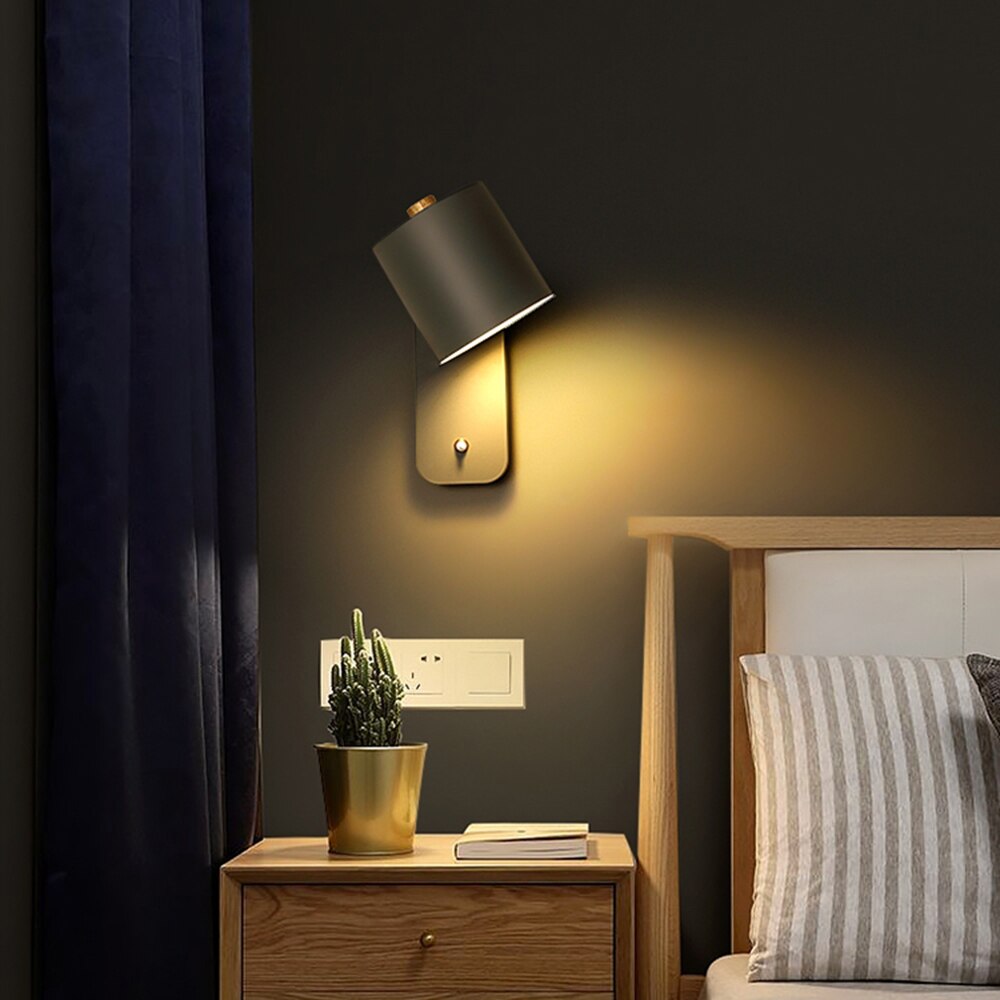 Siopsrl| Modern LED Wall Light with Switch – Indoor Wall Sconce for Home Decor