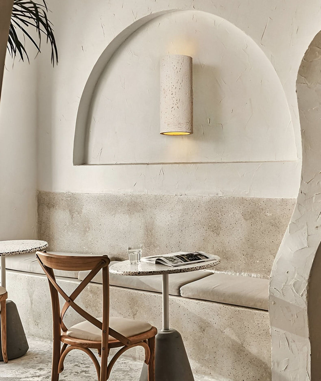 Siopsrl| StoneBeam LED Cylinder Wall Light – Indoor/Outdoor