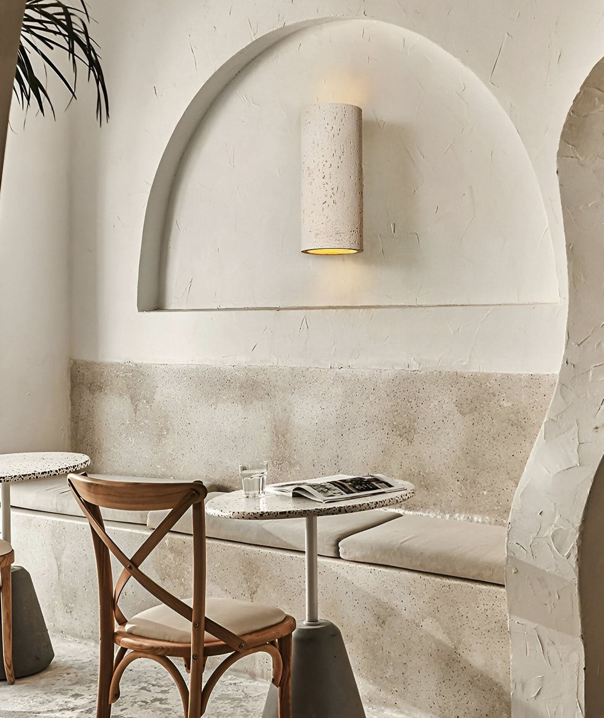 Siopsrl| StoneBeam LED Cylinder Wall Light – Indoor/Outdoor