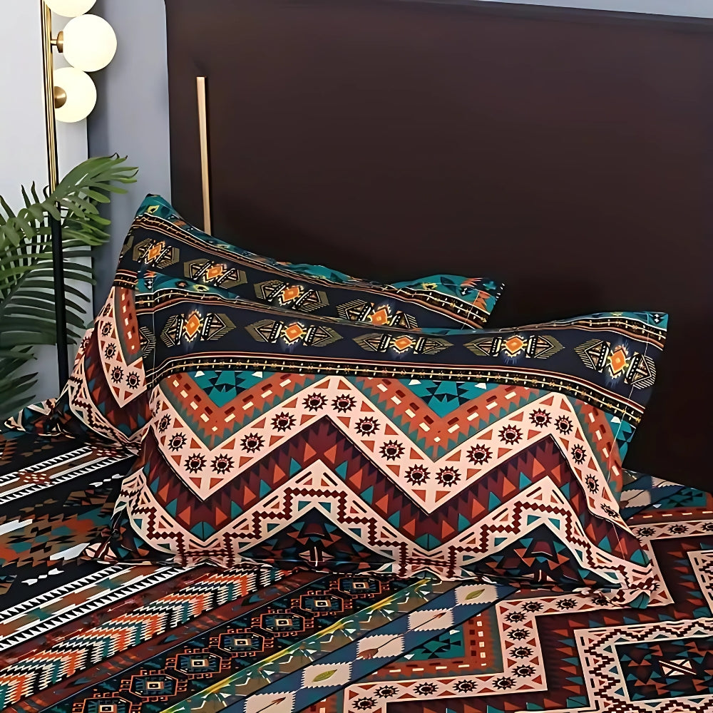 Siopsrl| Indara Boho Tribal Print Duvet Cover Set