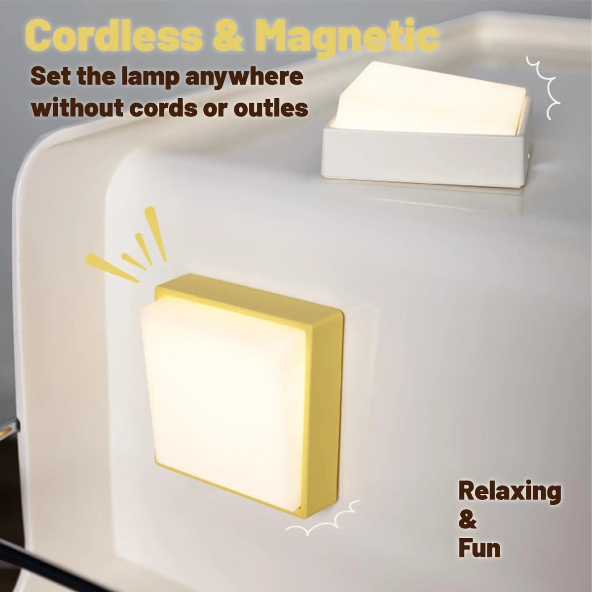 siopsrl | Wireless dimmable night light – Rechargeable with timer & magnet attachment