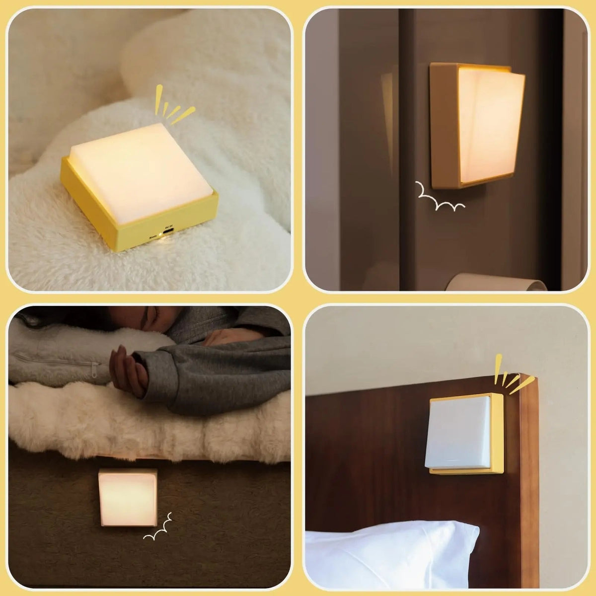 siopsrl | Wireless dimmable night light – Rechargeable with timer & magnet attachment