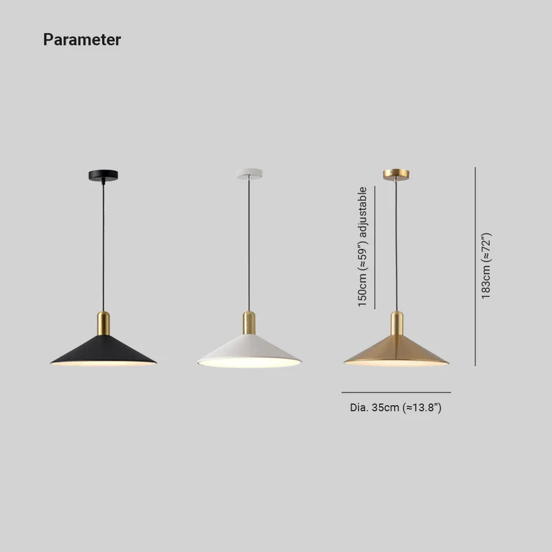 Siopsrl| Simple Modern Conical LED Pendant Light