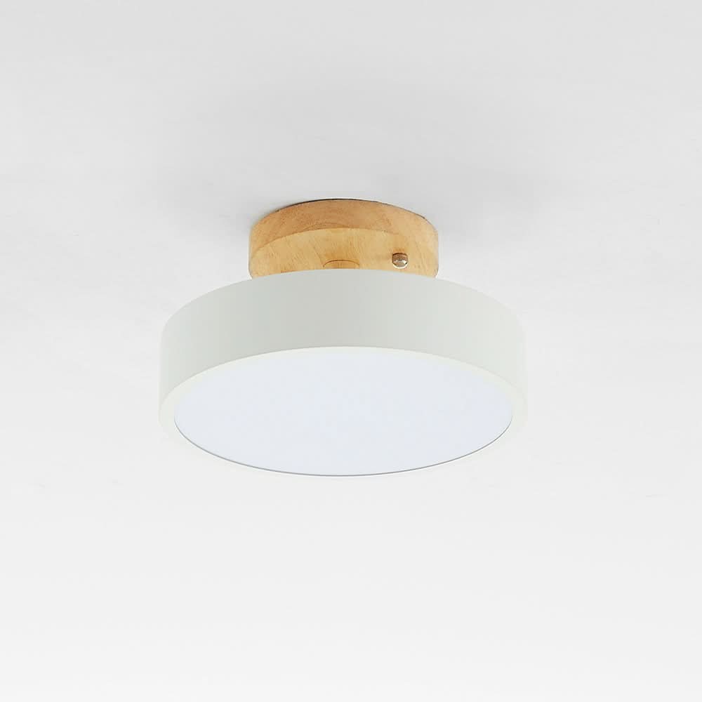 Siopsrl| Modern Wood LED Ceiling Light with Dimmable Function