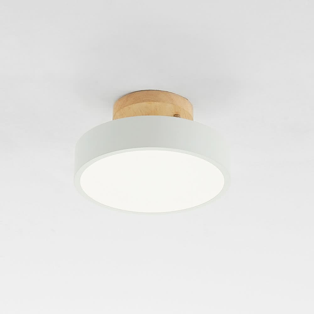 Siopsrl| Modern Wood LED Ceiling Light with Dimmable Function