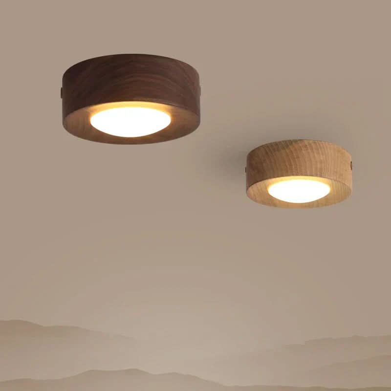 Siopsrl| Versatile LED lighting with walnut finish