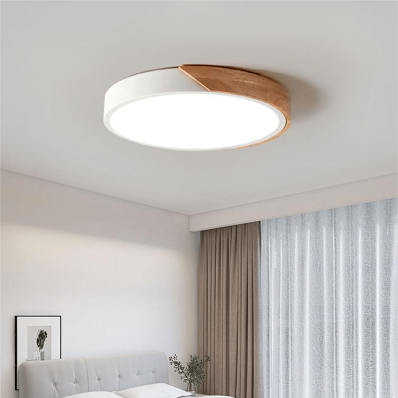 Siopsrl| Nordic Wood Ceiling Light for Warm, Cozy Light