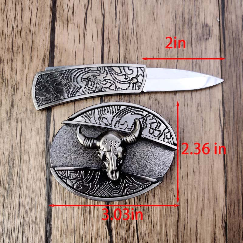 Siopsrl| Metal Oval Cowboys Belt Buckle