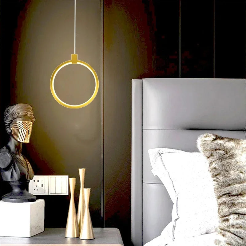 Siopsrl| Elegant Double Ring Pendant Light | DuoGlow