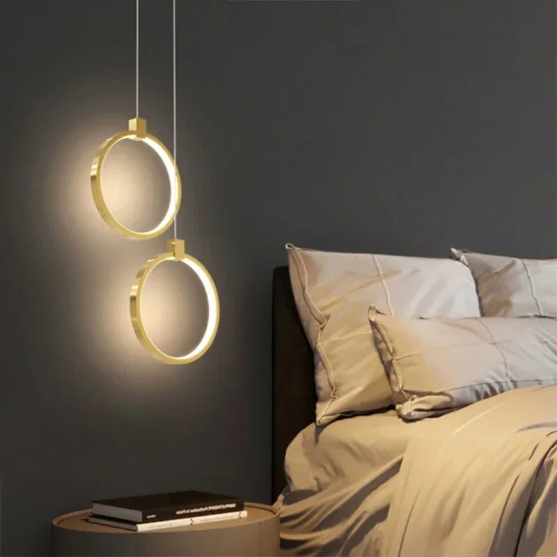 Siopsrl| Elegant Double Ring Pendant Light | DuoGlow