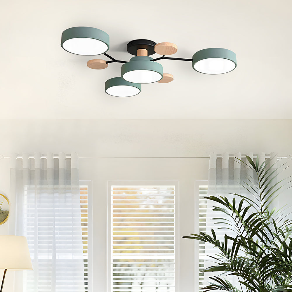 Siopsrl| Modern LED Ceiling Lamp | Round Ceiling Light for Living Room