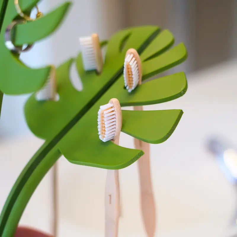 Siopsrl| Monstera Mirror-Mounted Bathroom Organizer - Space-Saving with Stylish Design