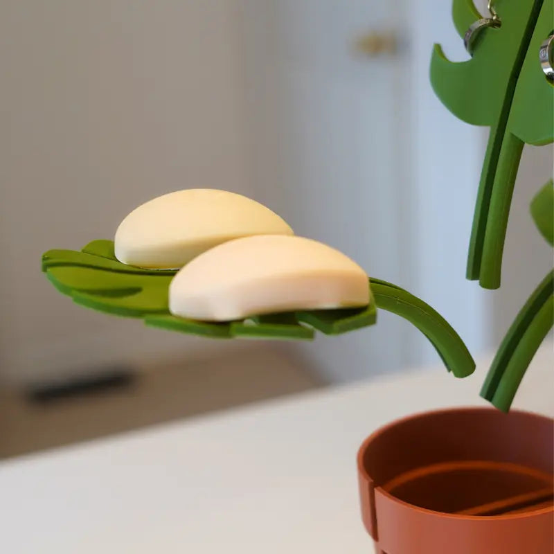 Siopsrl| Monstera Mirror-Mounted Bathroom Organizer - Space-Saving with Stylish Design
