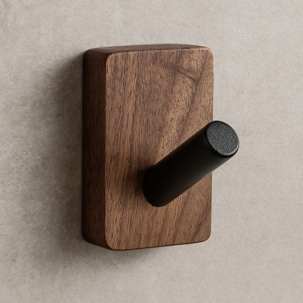 Siopsrl| Natural Wood Hook Wall Organizer