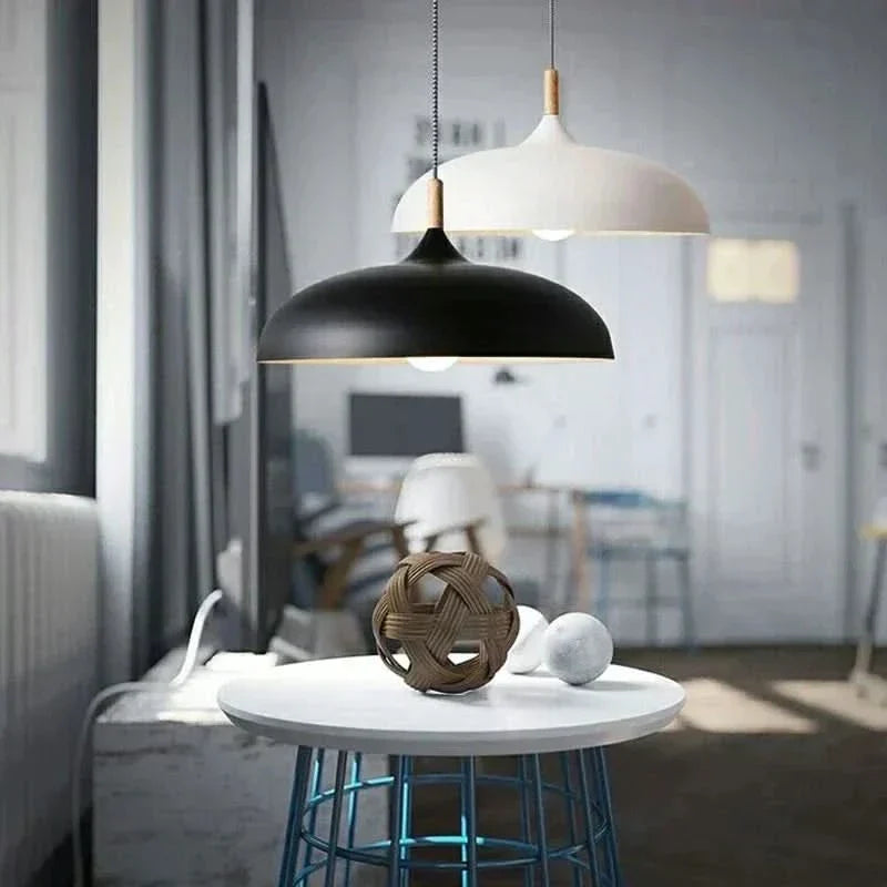 Siopsrl| Scandinavian Oak LED Ceiling Light Fixture