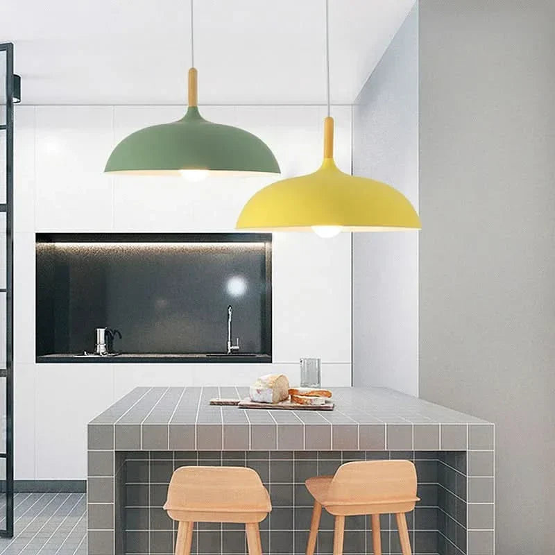 Siopsrl| Scandinavian Oak LED Ceiling Light Fixture