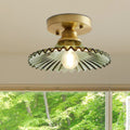 Siopsrl| Ceiling Light Modern Glass Semi Flush Lamp