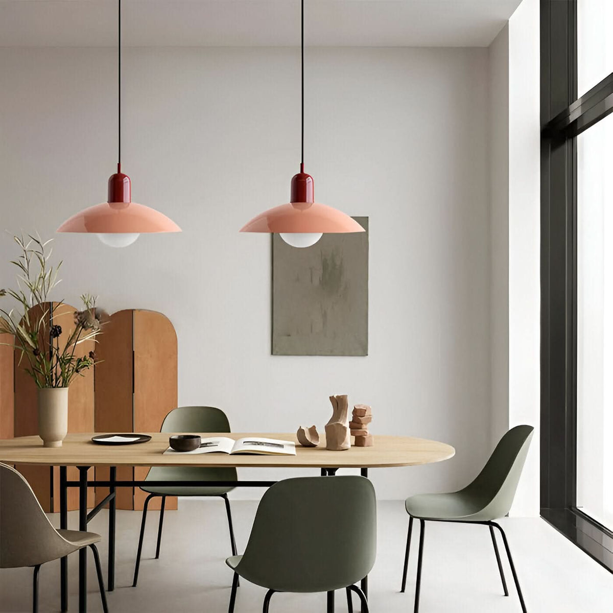 Siopsrl| Modern Macaron Bauhaus Pendant Light – Iron Shade