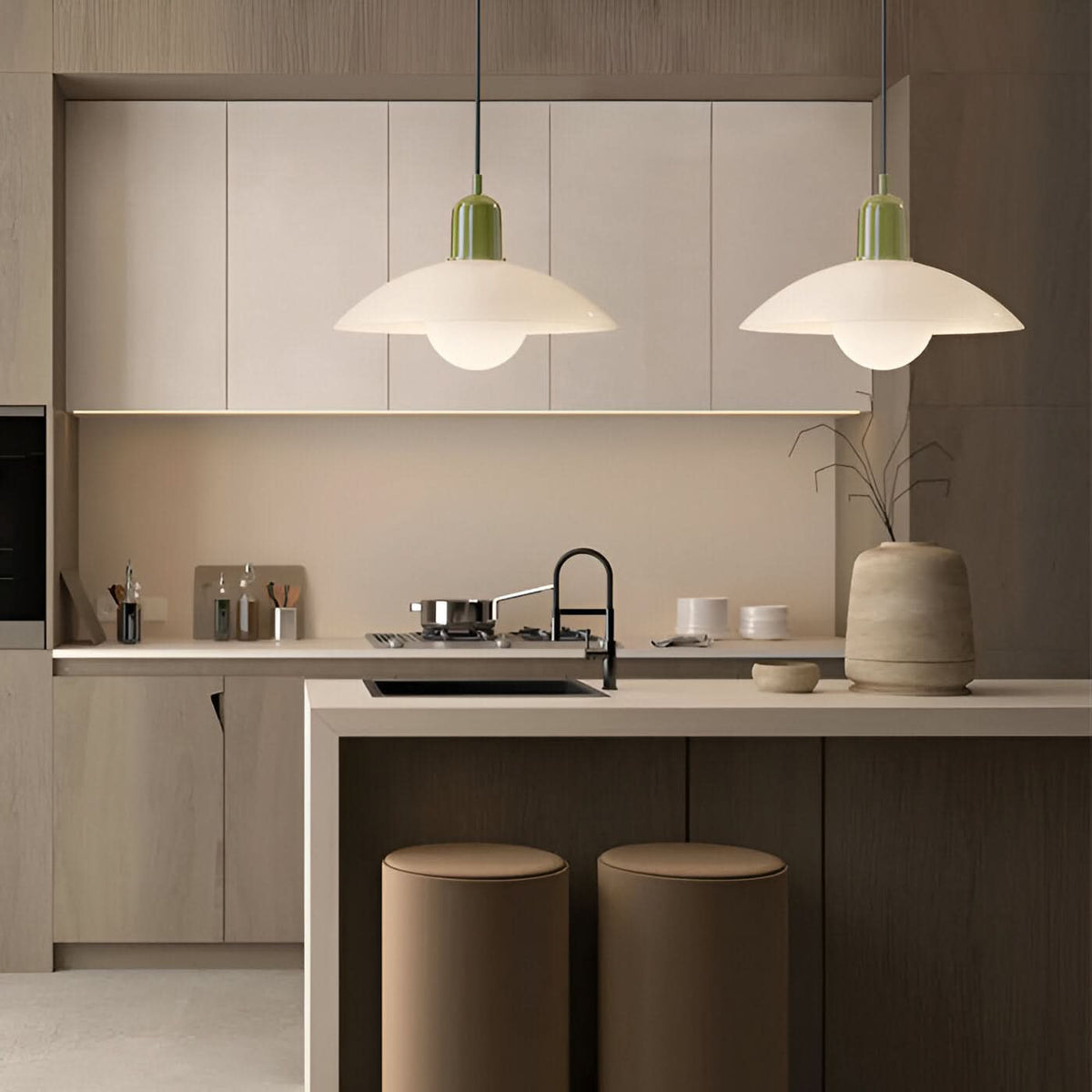 Siopsrl| Modern Macaron Bauhaus Pendant Light – Iron Shade