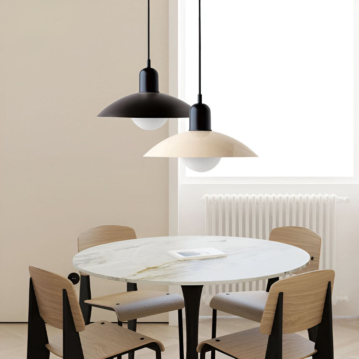 Siopsrl| Modern Macaron Bauhaus Pendant Light – Iron Shade