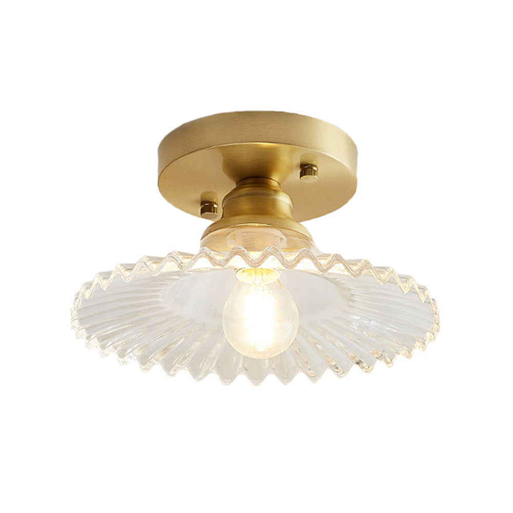 Siopsrl| Ceiling Light Modern Glass Semi Flush Lamp