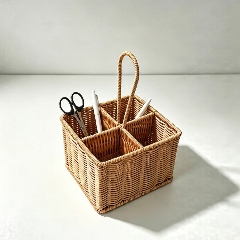 Multi-Compartment Woven Storage Caddy Siopsrl