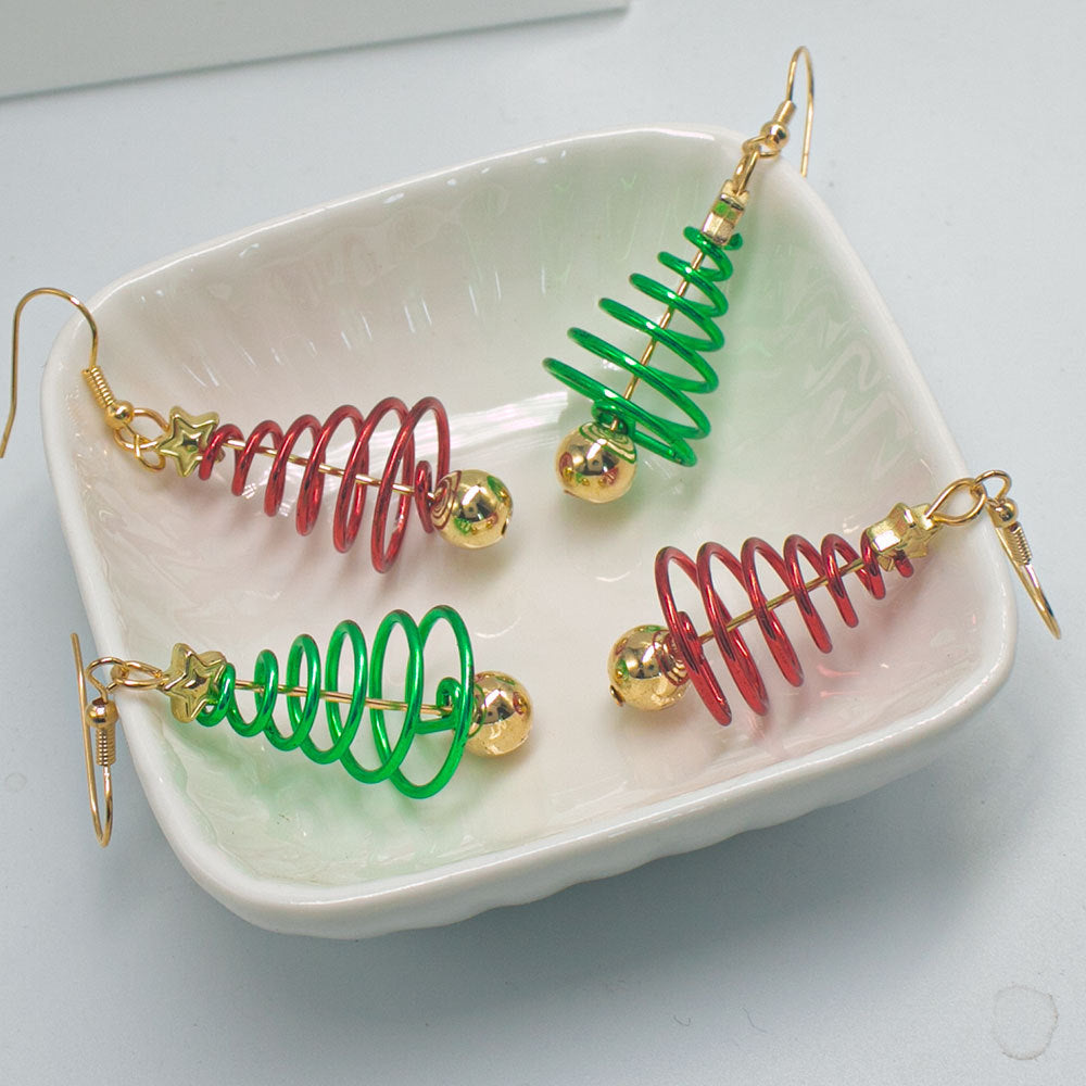 Siopsrl | Whimsical Christmas Tree Dangle Earrings Siopsrl