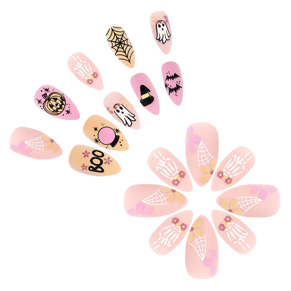 Halloween-Themed Press-On Nail Art Kit Siopsrl
