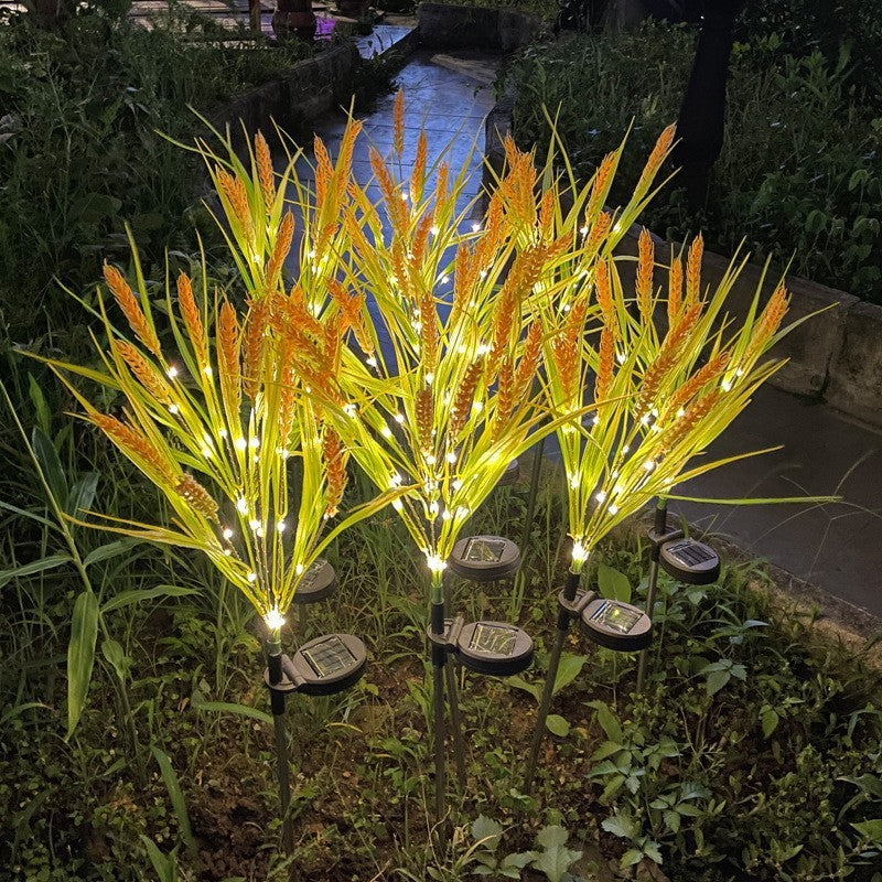 Siopsrl | Solar LED Ornamental Grass Pathway Stake Lights With Integrated Solar Panel Siopsrl
