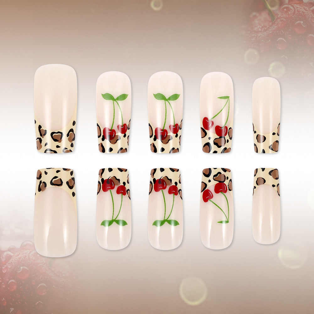 Siopsrl | Artistic Leopard Print Press-On Nails Siopsrl