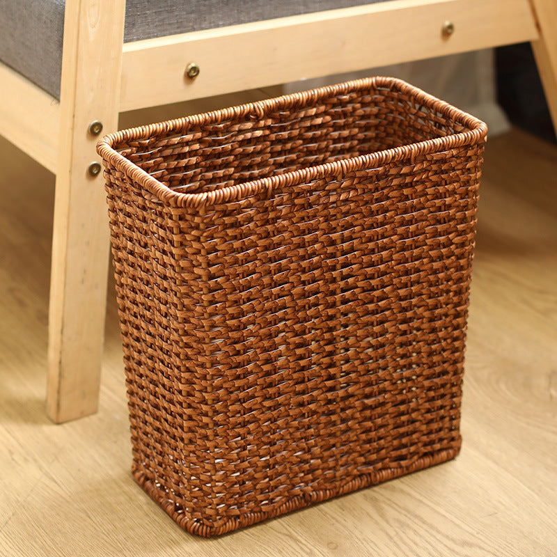 Handcrafted Wicker Waste Bin Siopsrl