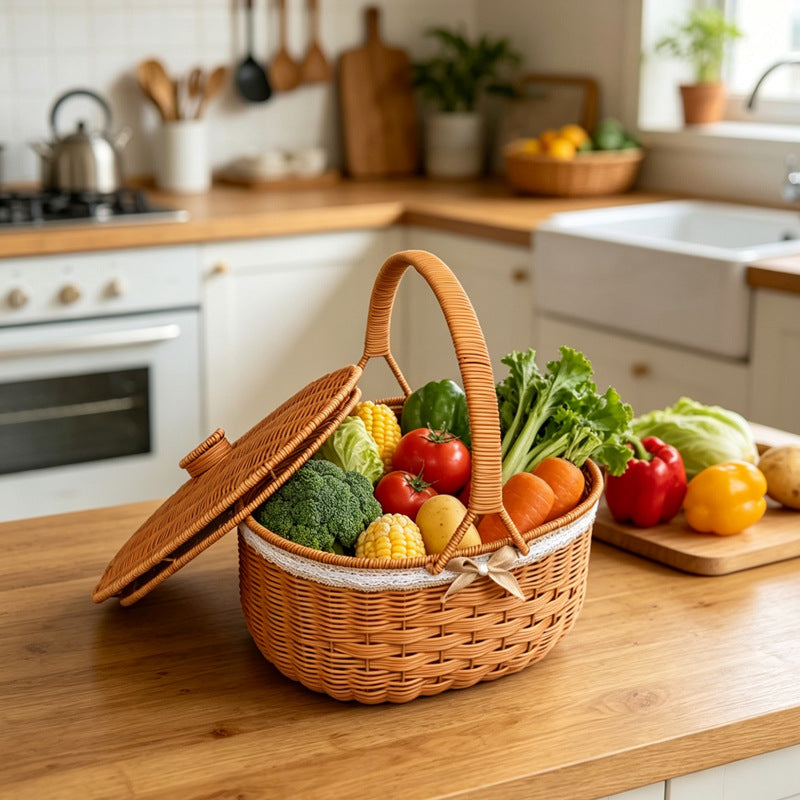 Natural Woven Market Basket Siopsrl