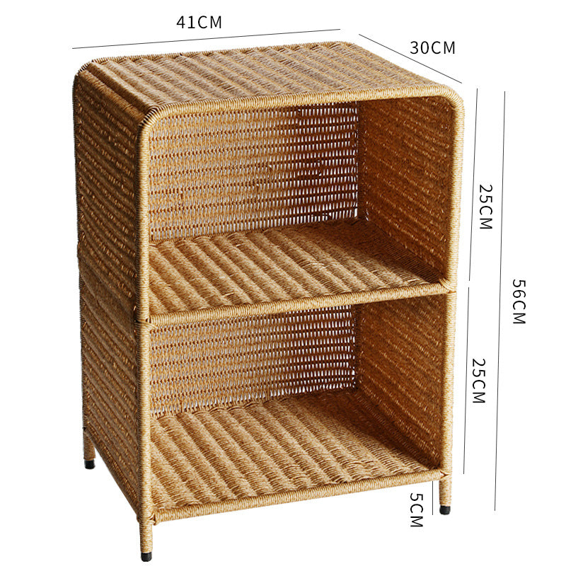 Siopsrl | Natural Woven Open Shelf Storage Unit Siopsrl