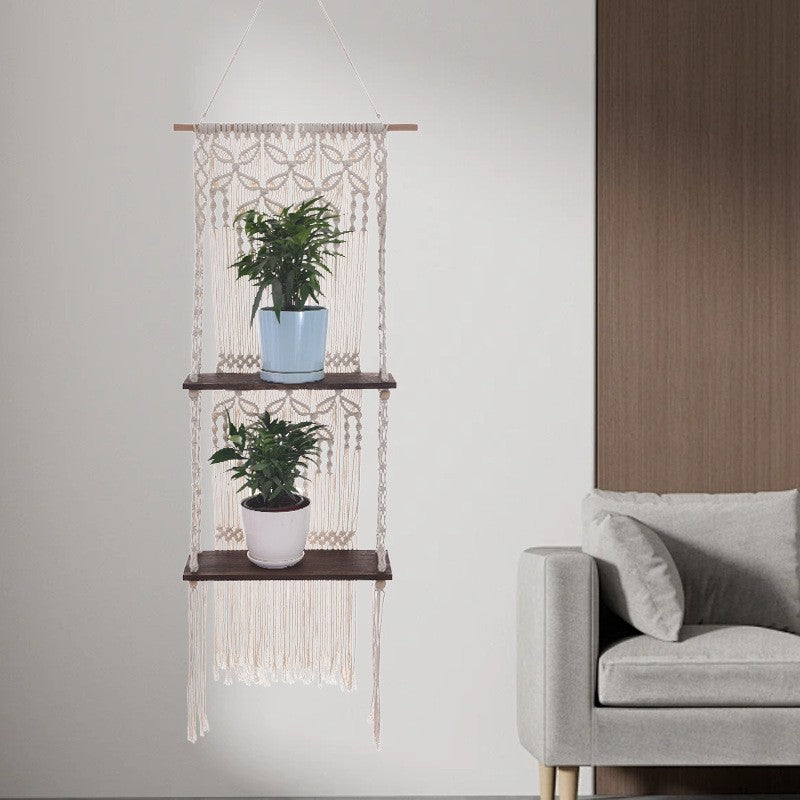 Macrame Plant Shelf Siopsrl