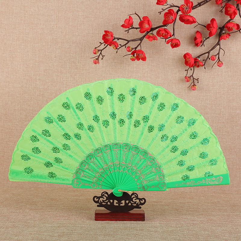 Siopsrl | Women's folding fan with artistic decorations Siopsrl