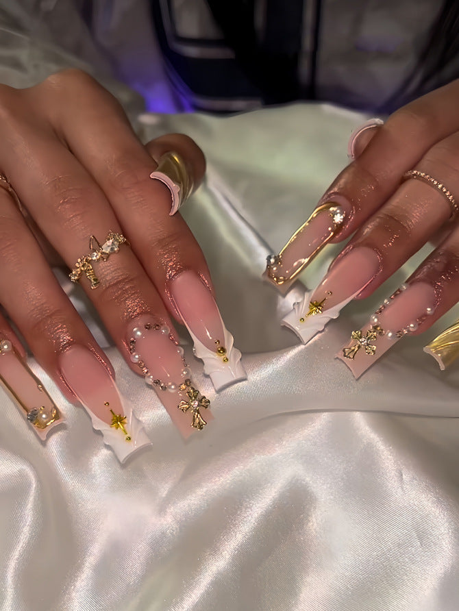 Siopsrl | Decorative Long Press-On Nail Extensions Siopsrl