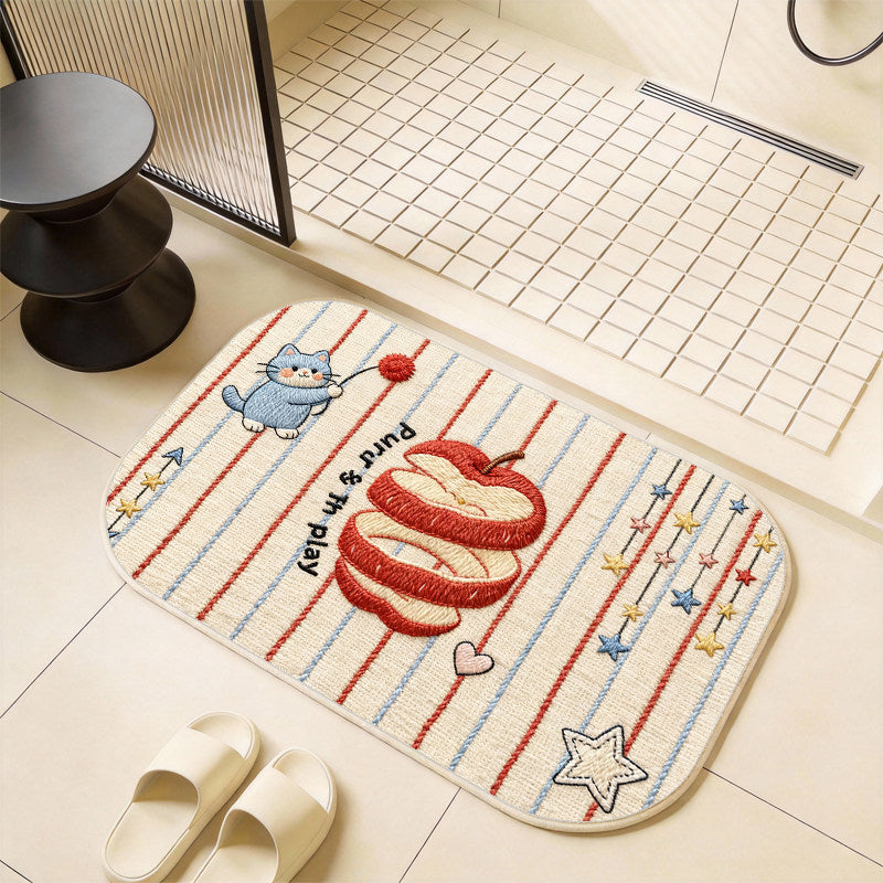 Siopsrl | Whimsical Cat-Themed Bath Mat Siopsrl