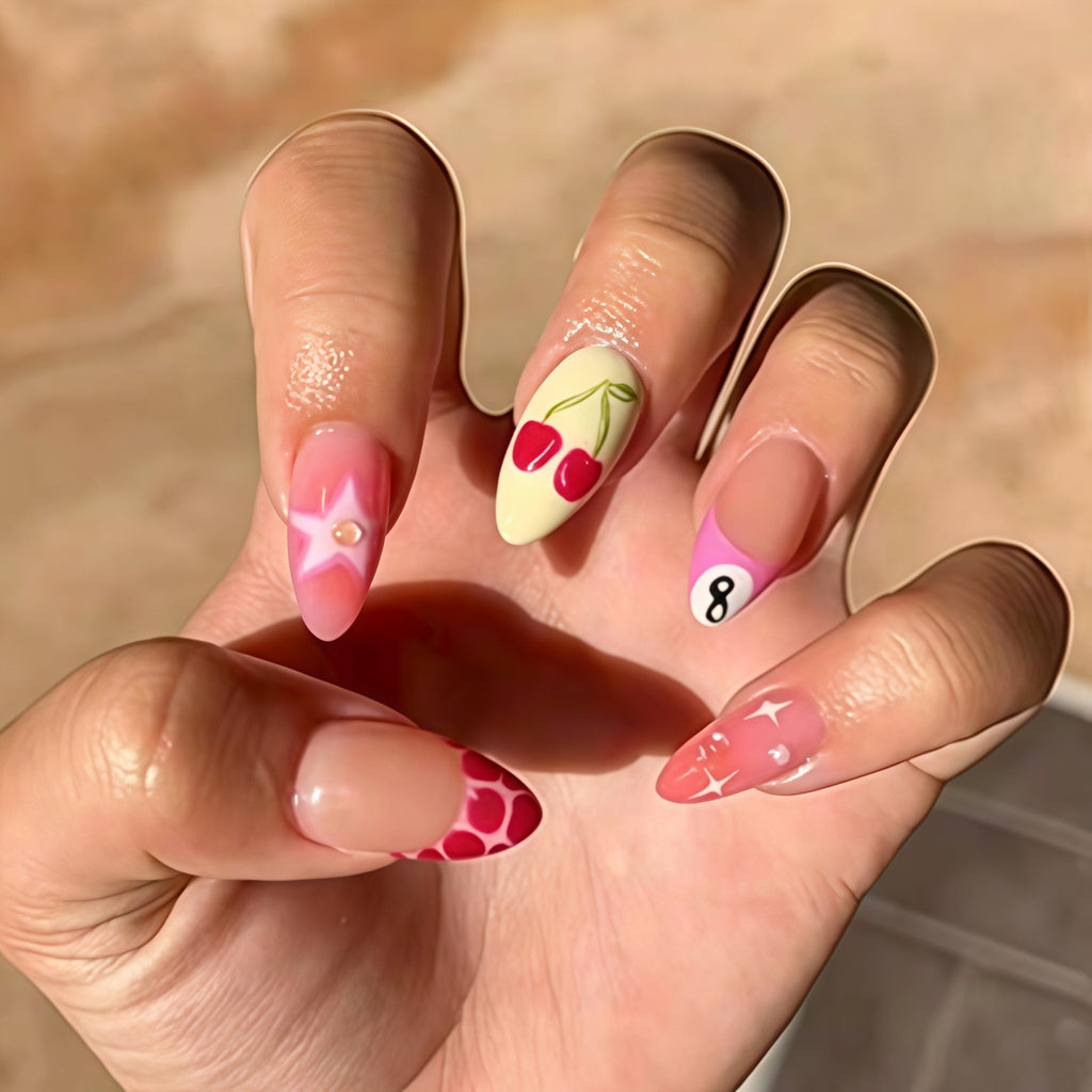 Siopsrl | Artistic Fruit-Inspired Press-On Nail Art Siopsrl