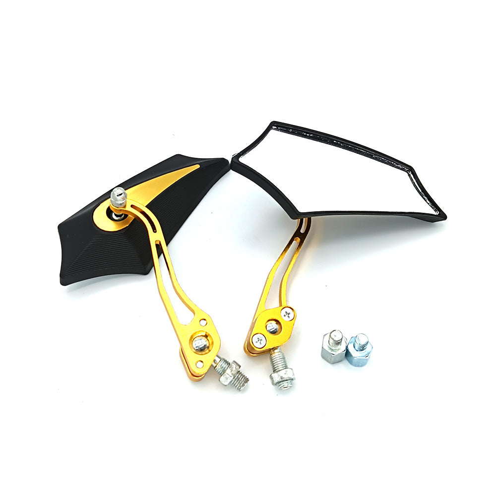 Siopsrl | Sporty motorcycle rearview mirrors with rounded edges and adjustable viewing angle Siopsrl