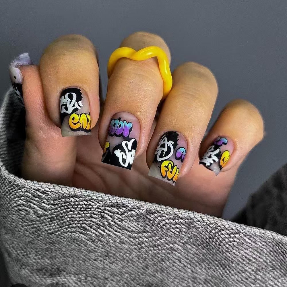 Siopsrl | Creative Nail Art Set with Graffiti Designs Siopsrl
