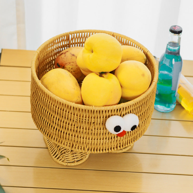 Fish-Shaped Woven Storage Basket Siopsrl