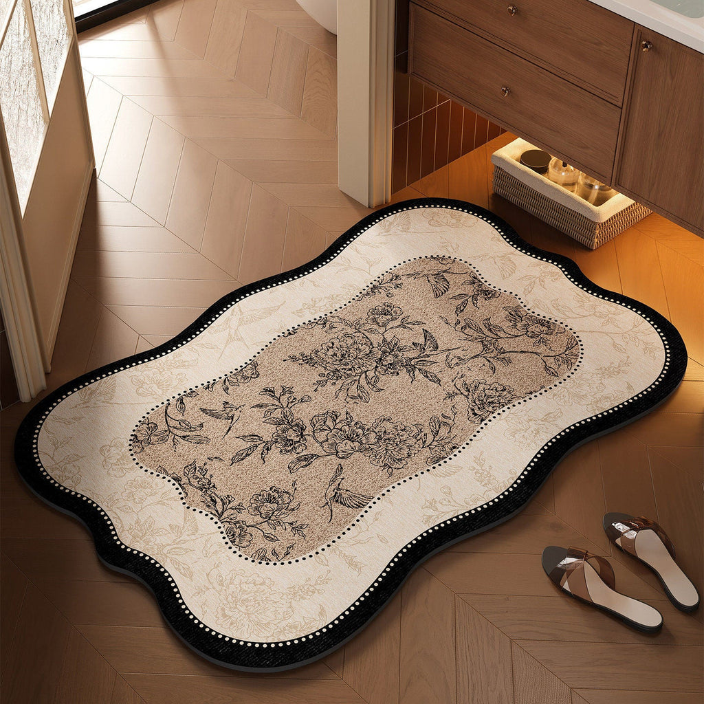 Siopsrl | Floral Design Bathroom Mat Siopsrl