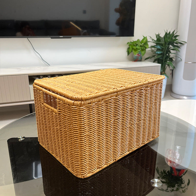 Versatile Rectangular Woven Storage Bin Siopsrl