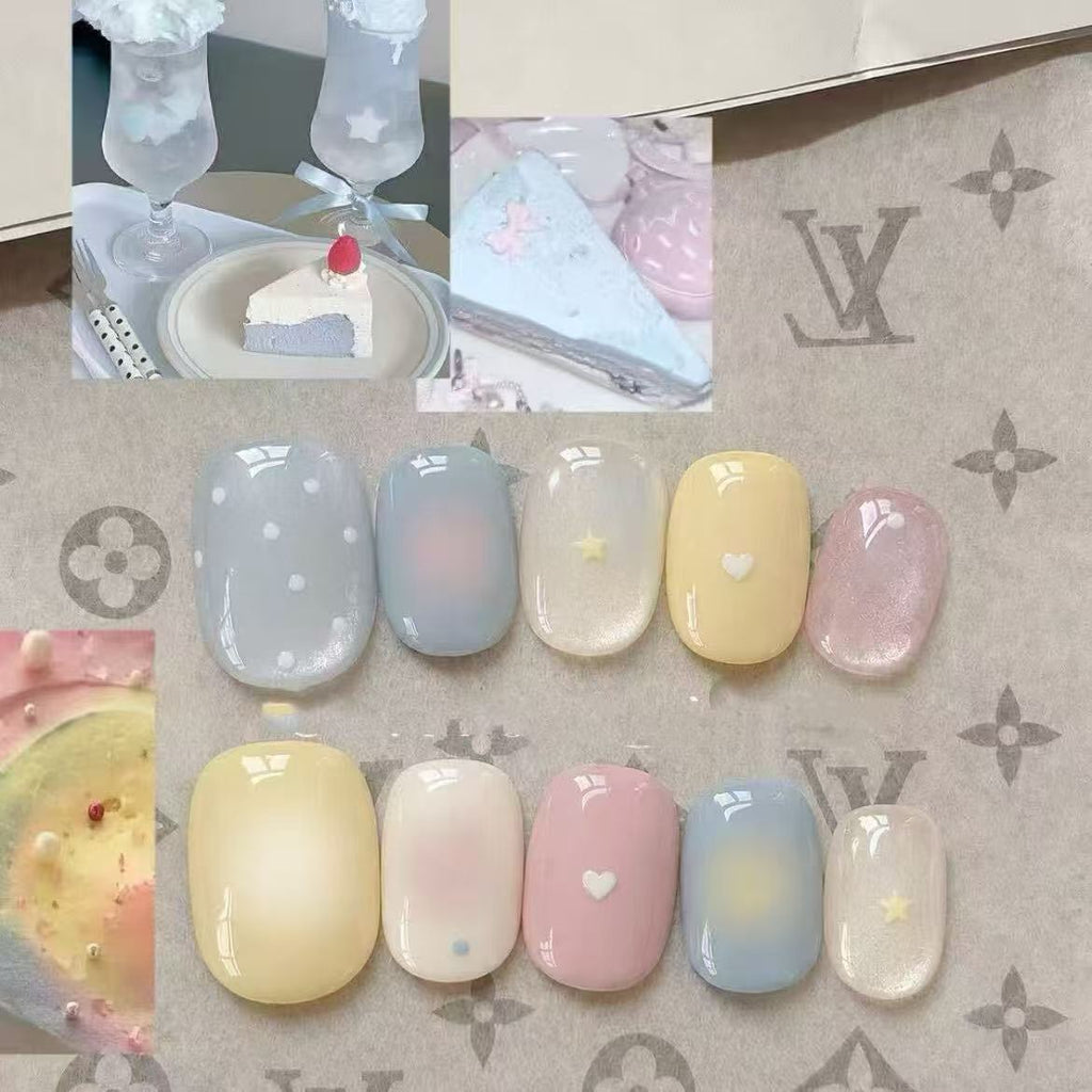 Siopsrl | Romantic Heart-Themed Nail Art Set Siopsrl