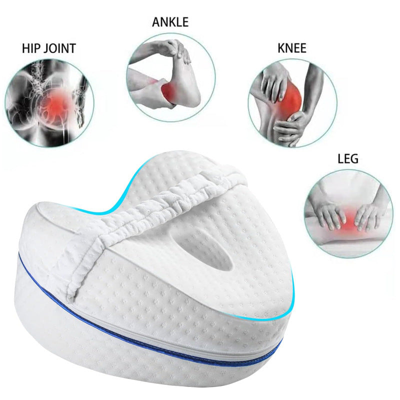 Siopsrl | Ergonomic Contoured Memory Foam Knee Pillow with Adjustable Strap Siopsrl