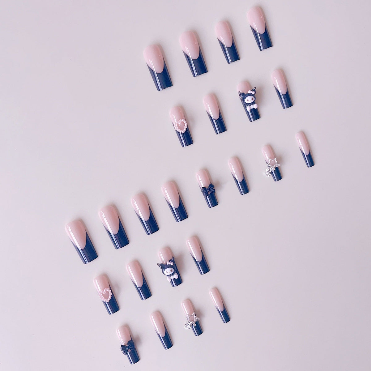 Siopsrl | Artificial nail set with playful 3D designs Siopsrl