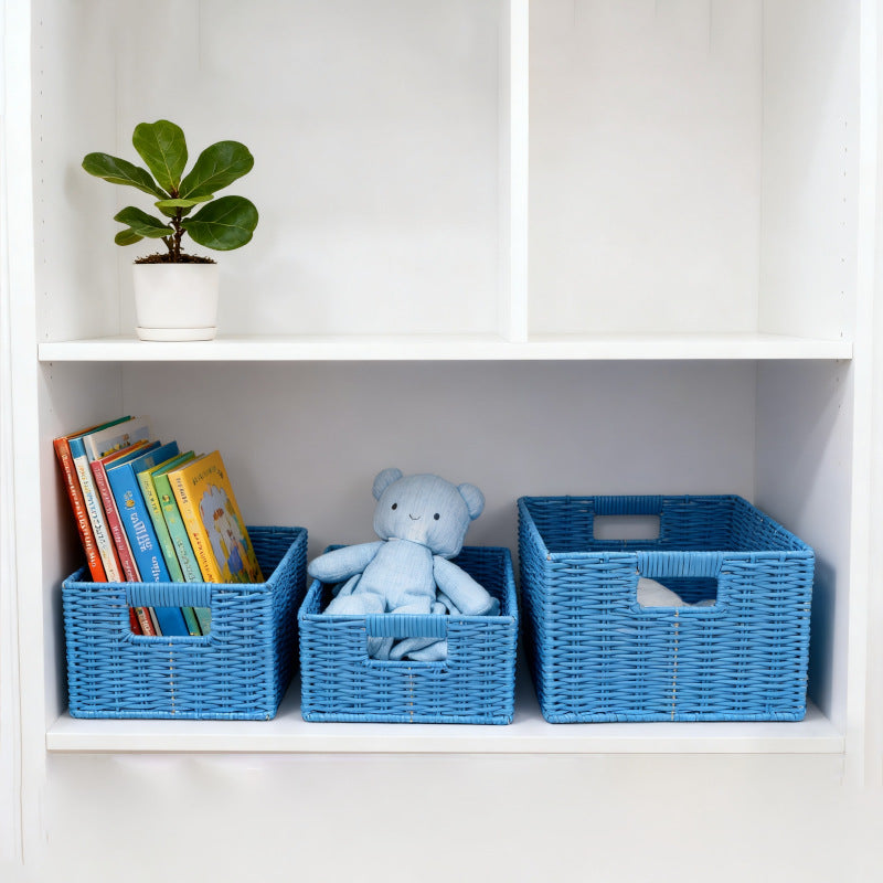 Women storage baskets made of woven material Siopsrl