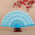 Siopsrl | Women's folding fan with artistic decorations Siopsrl