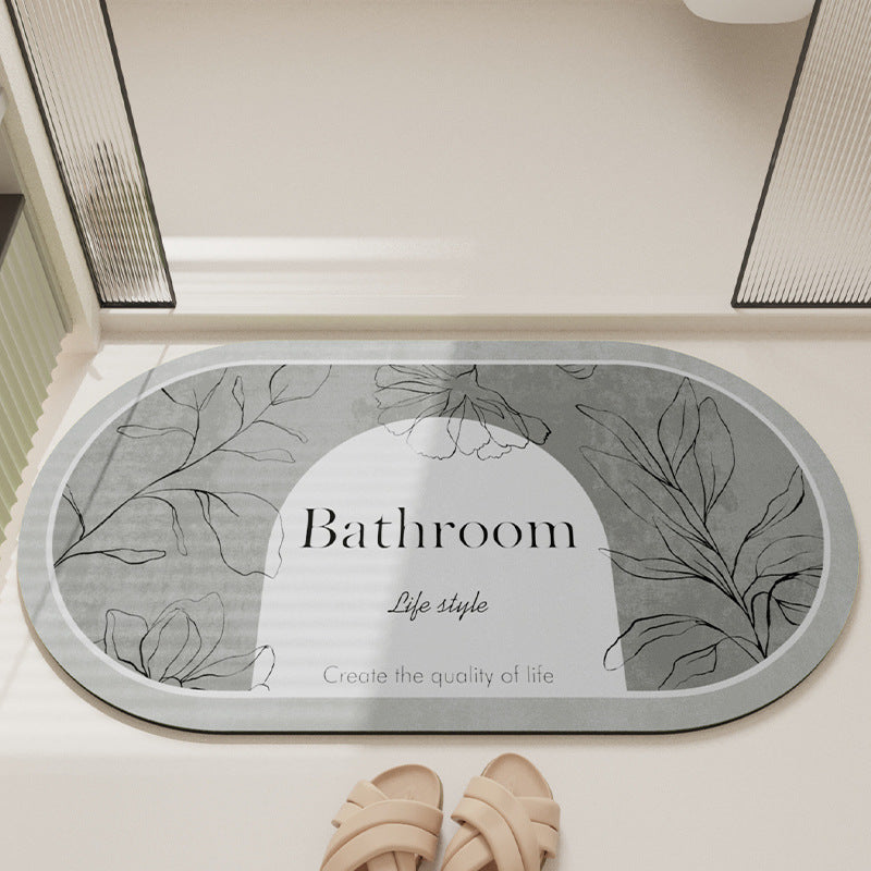 Siopsrl | Elegant Floral Design Bathroom Mat Siopsrl