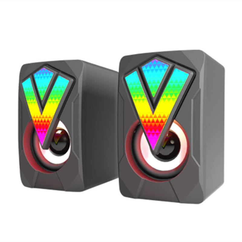 Siopsrl | 360-Degree RGB Desktop Speakers with Omnidirectional Sound Siopsrl